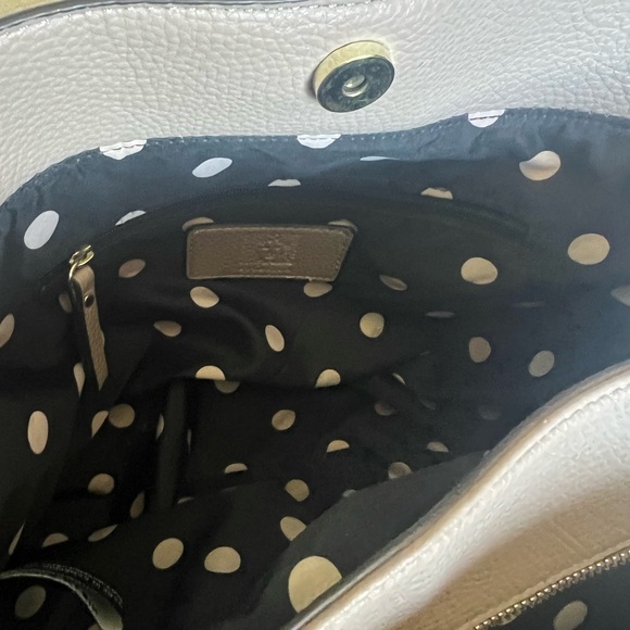 Anne Klein Leather handbag, like new. Excellent condition. Gold hardware. - Picture 11 of 12